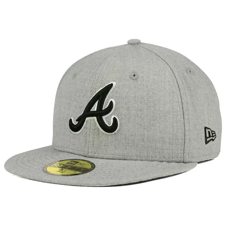 ATLANTA BRAVES MLB GRIS CHINÉ N&B 59FIFTY GRIS C.