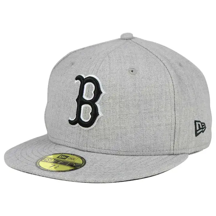 BOSTON RED SOX MLB GRIS CHINÉ NOIR/BLANC 59FIFTY GRIS FONCÉ