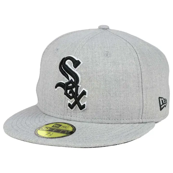 CHICAGO WHITE SOX MLB GRIS CHINÉ NOIR/BLANC 59FIFTY GRIS CLAIR