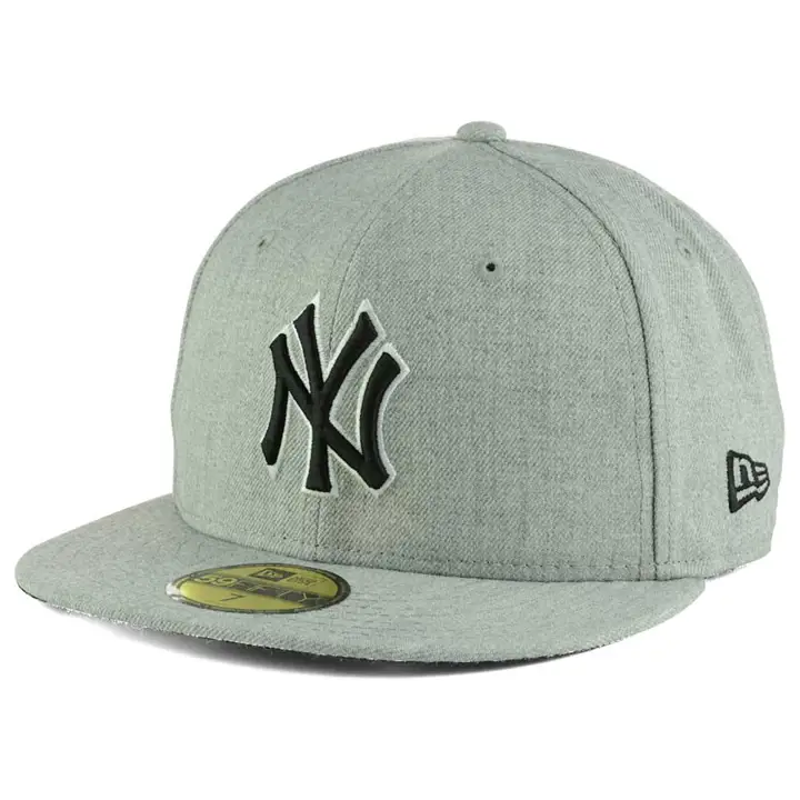 NEW YORK YANKEES MLB HEATHER BLK/WHT 59FIFTY GRIS CLAIR