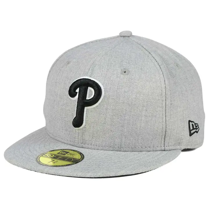 PHILADELPHIA PHILLIES MLB HEATHER NOIR/BLANC 59FIFTY GRIS C.
