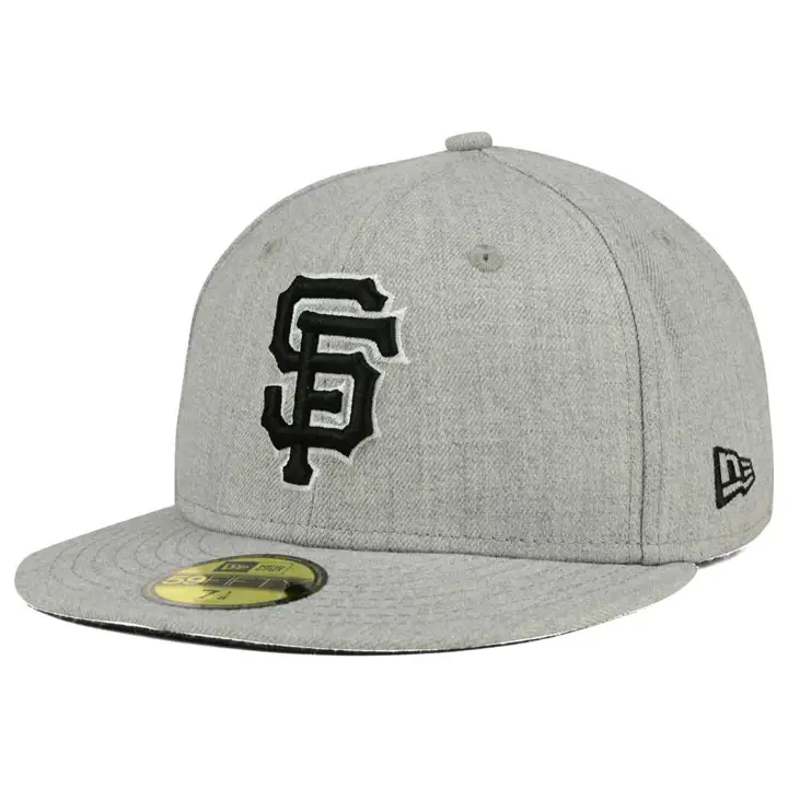 SAN FRANCISCO GIANTS MLB HEATHER NOIR/BLANC 59FIFTY GRIS CLAIR