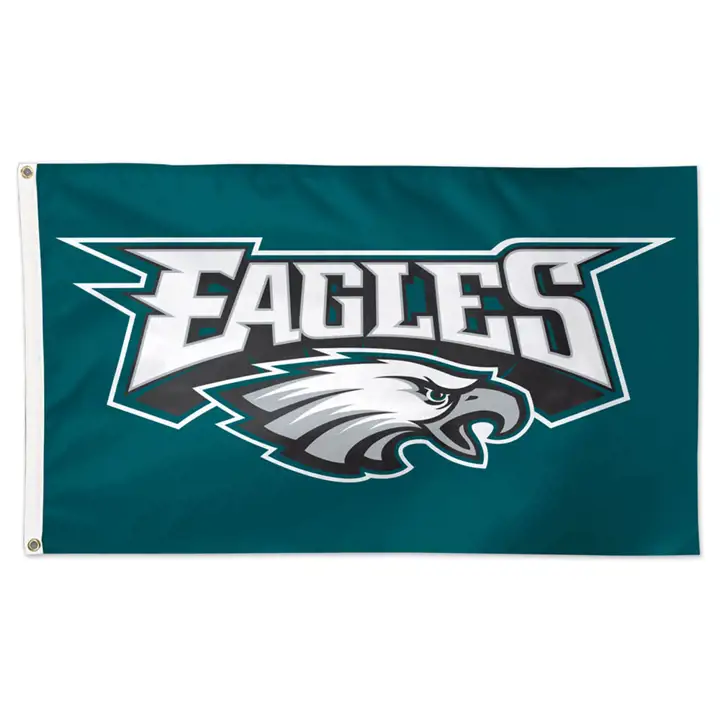 Drapeau de luxe EAGLES 3X5 Wincraft vert