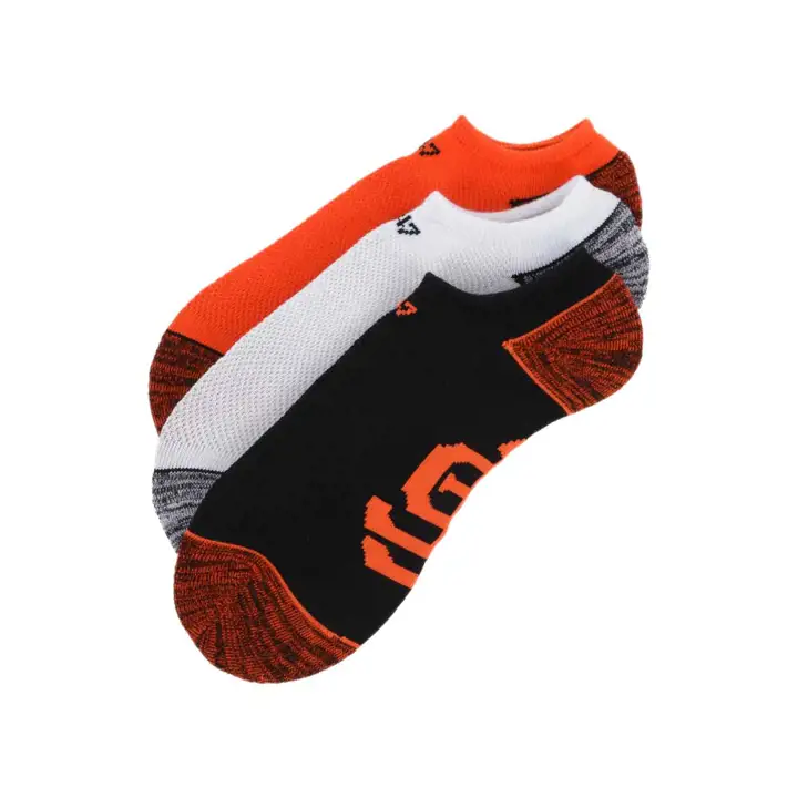 SF GIANTS Chaussettes courtes Blade Motion - paquet de 3 noir/orange