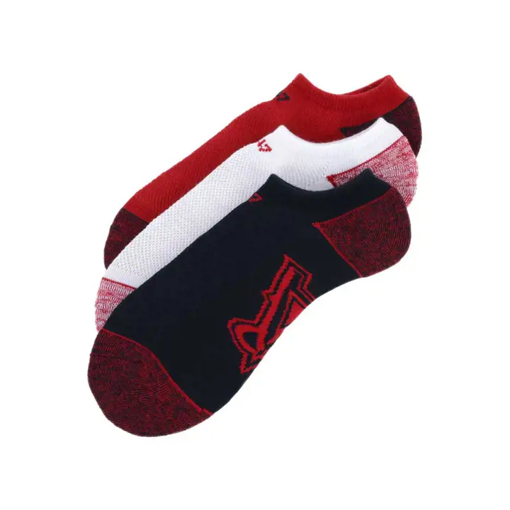 Chaussettes courtes LA Angels Blade Motion – Lot de 3 (rouge/marine/blanc)