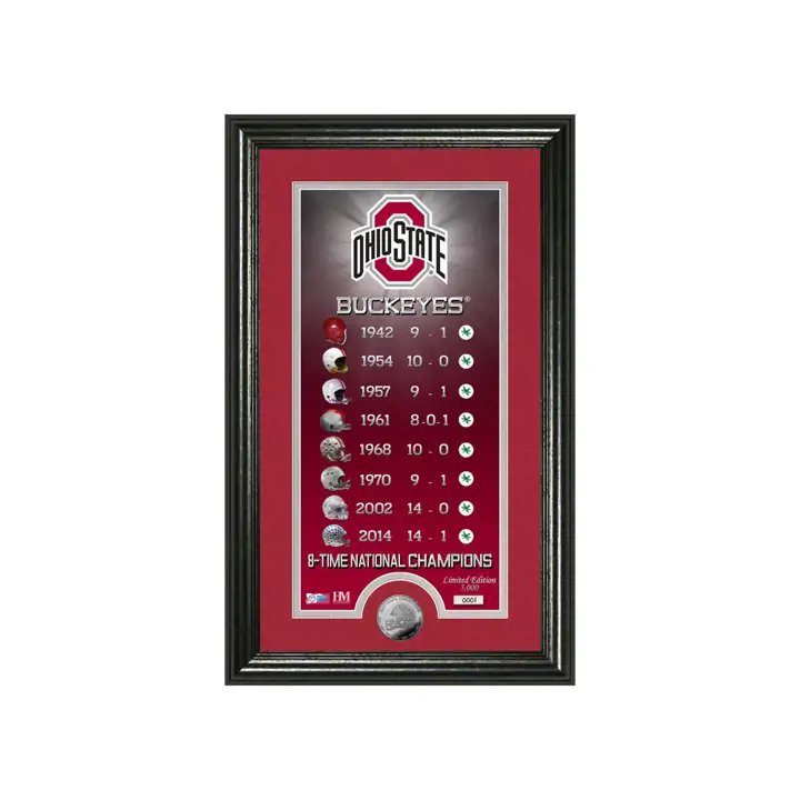 Ohio State Legacy Panoramique 12x20 rouge/argenté/noir