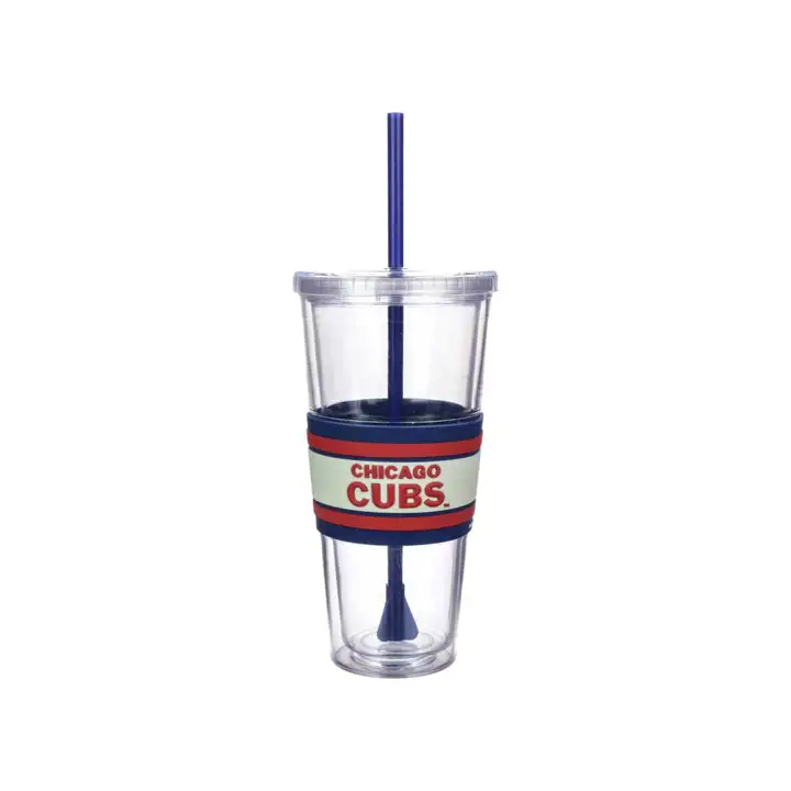 Chicago Cubs Gobelet à paille Hyped 22 oz TRANSPARENT/bleu