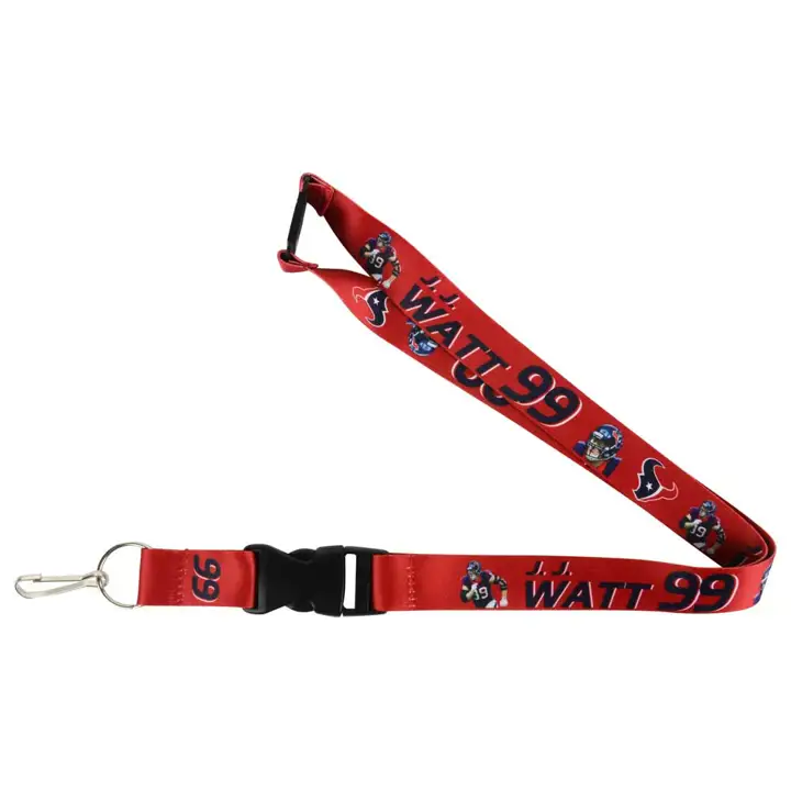 Cordon de joueur des Houston Texans Aminco J.J. Watt #99 ROUGE