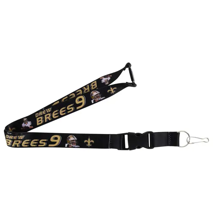 New Orleans Saints Cordon de Joueur Aminco Brees NOIR