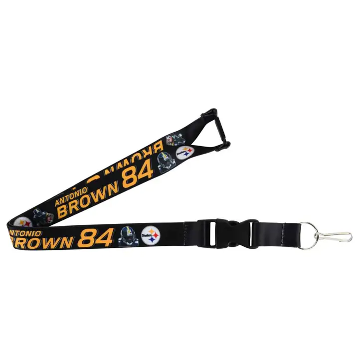 Lanière joueur Pittsburgh Steelers Aminco marron noir
