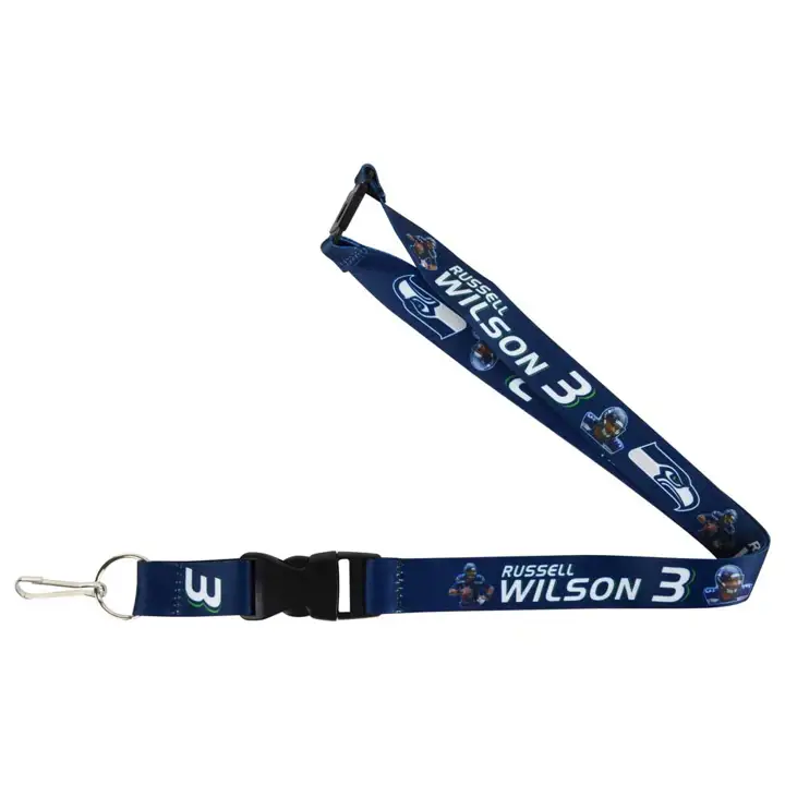 Lanière du joueur des Seattle Seahawks Aminco Wilson BLEUE
