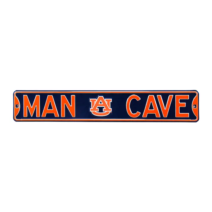 Panneau de rue authentique Auburn - Grotte d'homme marine