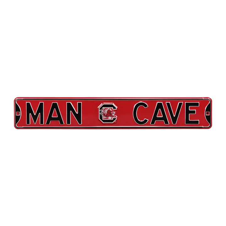 Panneau routier authentique S Carolina - Caverne d'homme rouge