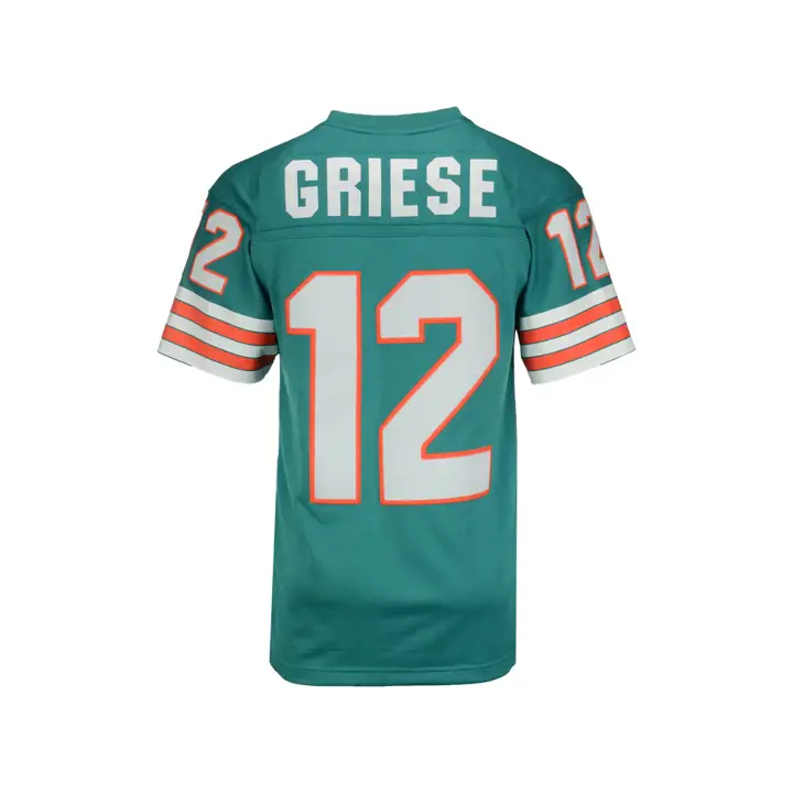 DOLPHINS NFL Maillot Rétro Réplique M&N Griese  aqua/blanc/orange