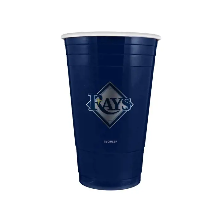 Gobelet RAYS en plastique à double paroi – 473 ml, bleu marine