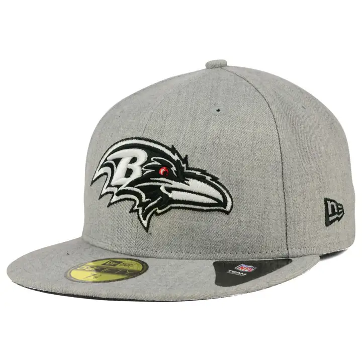 Ravens NFL chiné N/B 59Fifty G-Grisfoncé