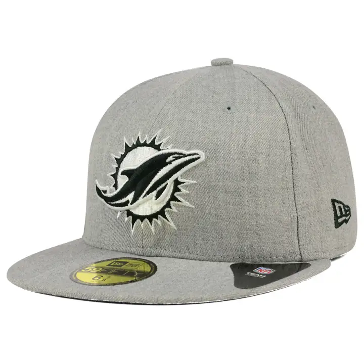 DOLPHINS NFL Gris chiné/blanc 59Fifty gris H