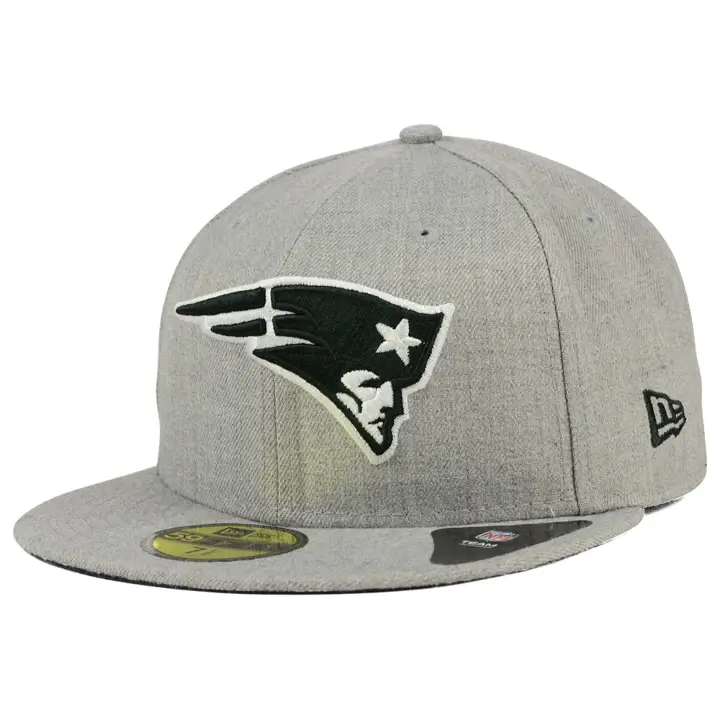 Casquette 59Fifty H-Gray PATRIOTS NFL chiné noir/blanc