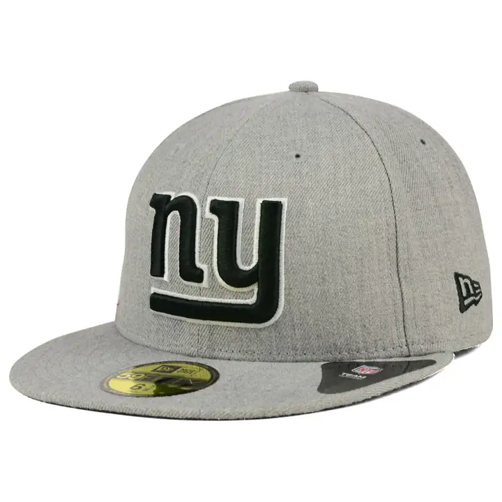 Casquette 59Fifty NFL Heather Giants de New York Noir/Blanc Gris chiné