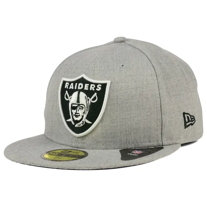 LAS VEGAS RAIDERS NFL Gris chiné/Blanc 59Fifty H-Gris