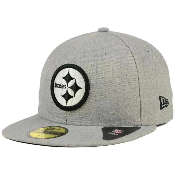 STEELERS NFL Chiné Noir/Blnc 59Fifty Gris-C