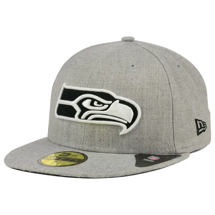 Casquette 59Fifty H-Gray SEAHAWKS NFL Gris Chiné/Blanc