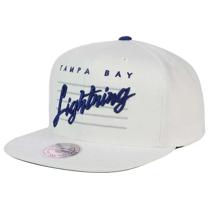 TAMPA BAY LIGHTNING MN NHL CASQUETTE COTON COURBE AVEC FERMETURE ARRIÈRE RÉGLABLE
