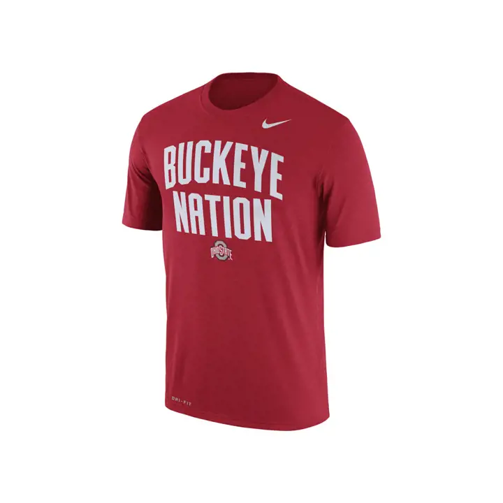 T-shirt local authentique Ohio State NCAA Legend 16 rouge
