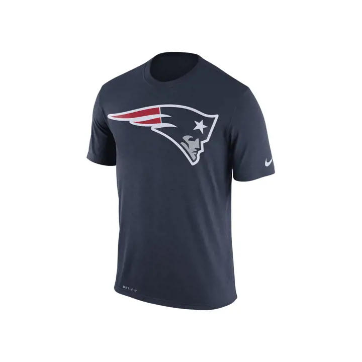 T-shirt essentiel 3 logo légende NFL New England Patriots MARINE