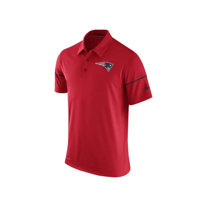 Polo de l'équipe NFL des New England Patriots, modèle 16, ROUGE