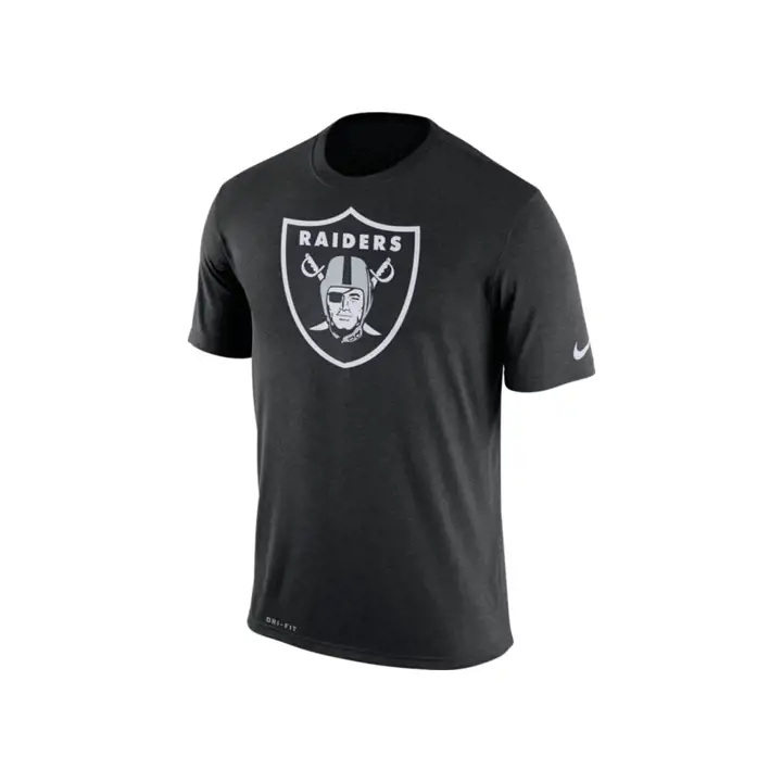 LAS VEGAS RAIDERS NFL Legend Logo Essential 3 Tee NOIR