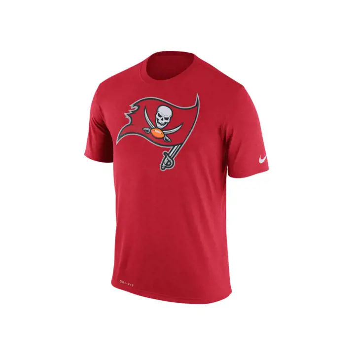 T-shirt Essentiel Rouge avec Logo des Légendes des Buccaneers de Tampa Bay NFL