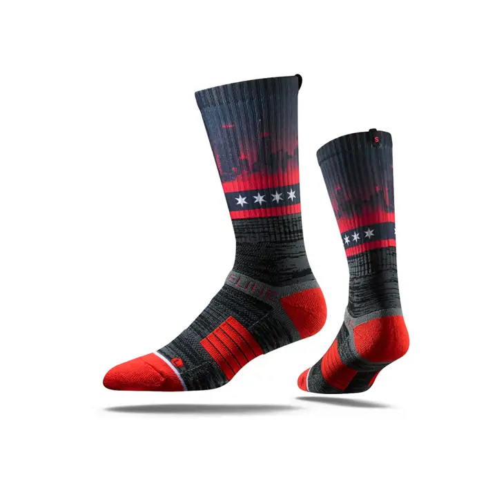 CHICAGO Strideline City Socks II noir/rouge