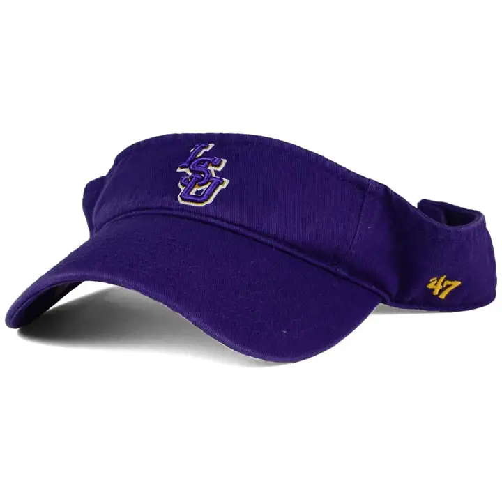 "Visière LSU NCAA CLEAN UP \"LSU\" INTERLOCK violette"
