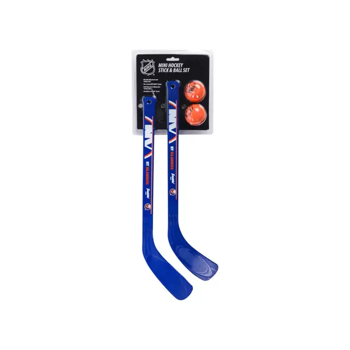 Ensemble de crosses de hockey ISLANDERS – 2 paires – Mini bleu/orange