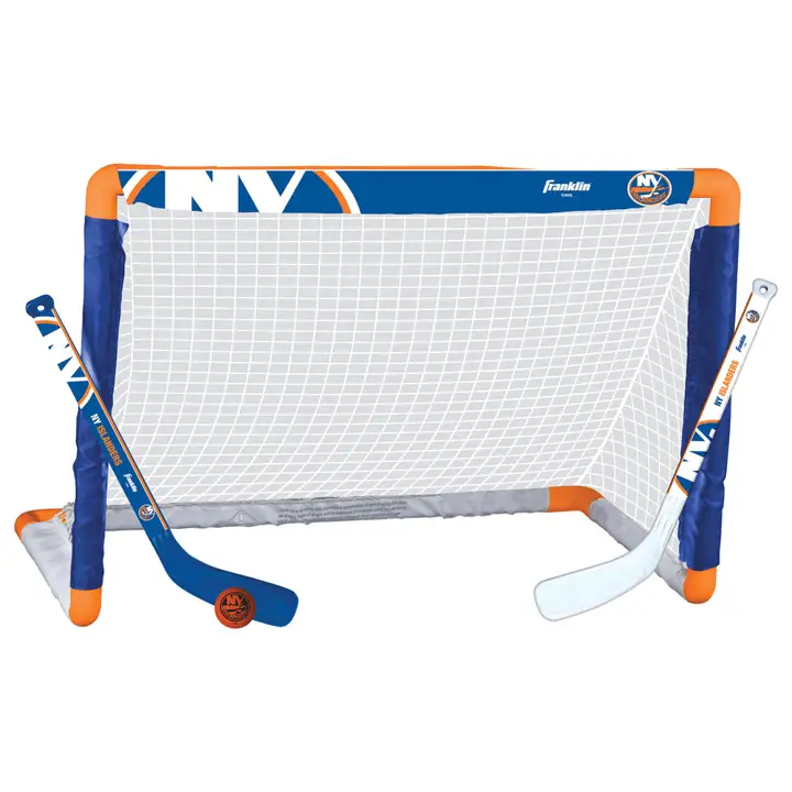 Mini-ensemble de hockey ISLANDERS bleu/orange/blanc