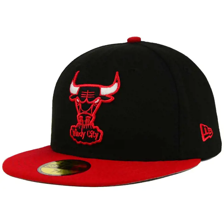 BULLS HWC 59FIFTY 2TONE BASIC noir/rouge