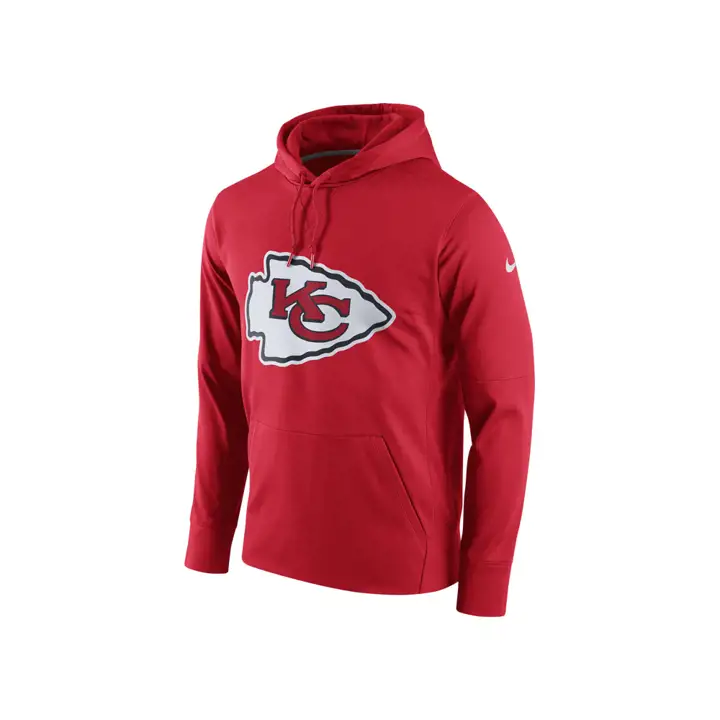 Kansas City Chiefs NFL Perf Circuit Logo Essential Hoodie bl