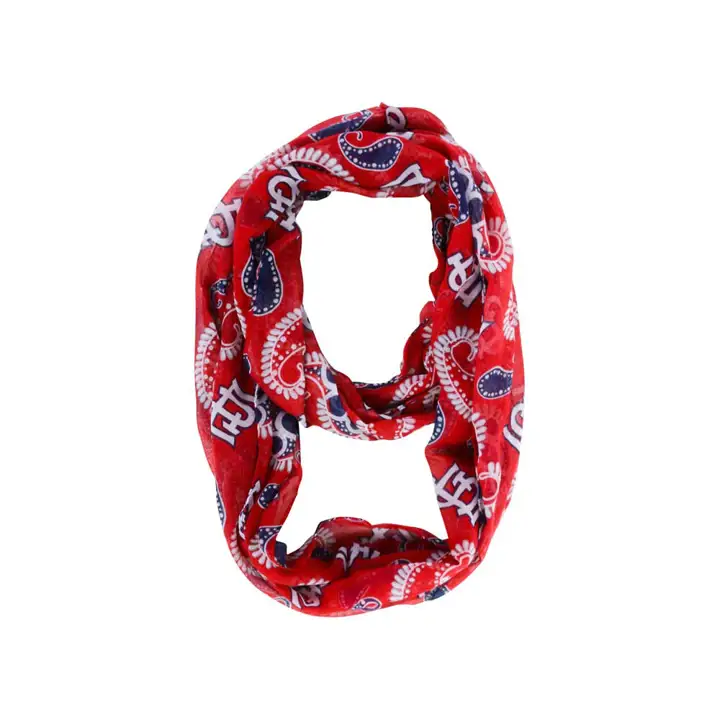 Écharpe Infinity Paisley St. Louis Cardinals à Logo Intégral ROUGE