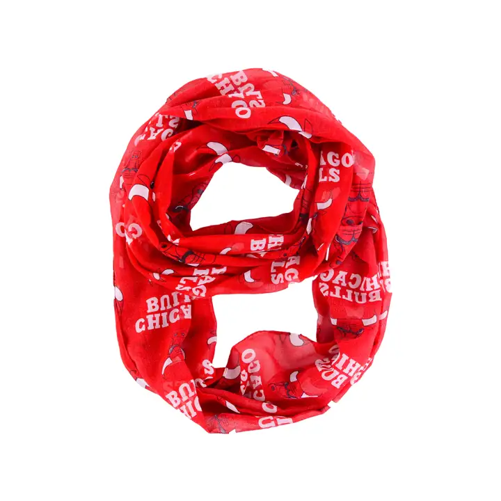 Écharpe tube avec logos intégrés des Chicago Bulls ROUGE