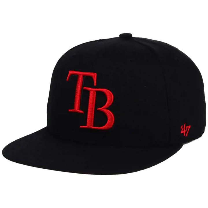 CASQUETTE SNAPBACK NOIRE ET ROUGE TAMPA BAY RAYS MLB BLK/RED