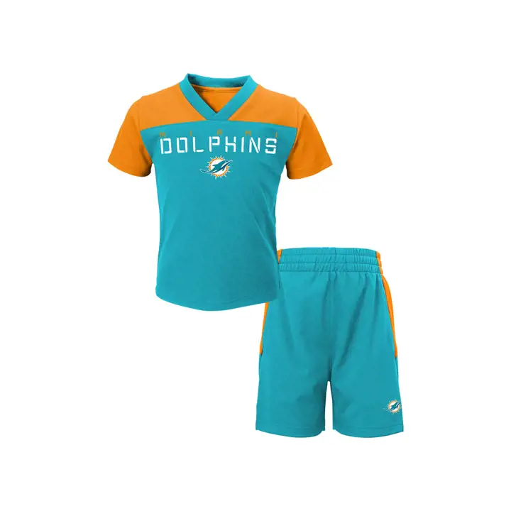 Ensemble short avec spirale Miami Dolphins NFL pour tout-petit 16 aq