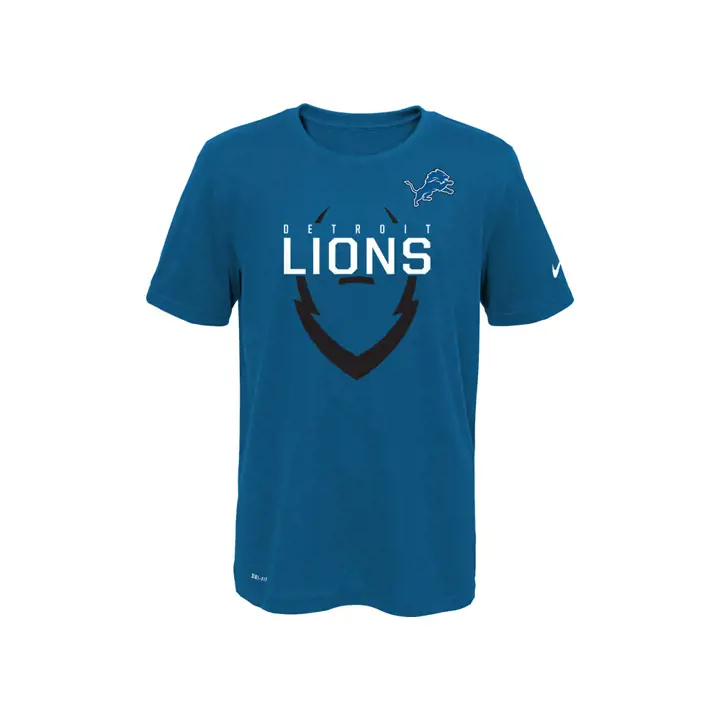 T-shirt icône Detroit Lions NFL pour jeune 16 bleu