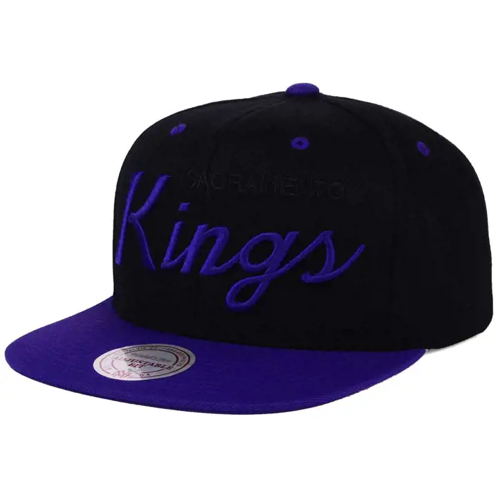 Sacramento Kings MN NBA OLD COOL SCRIPT SNAPBACK NOIR/VIOLET