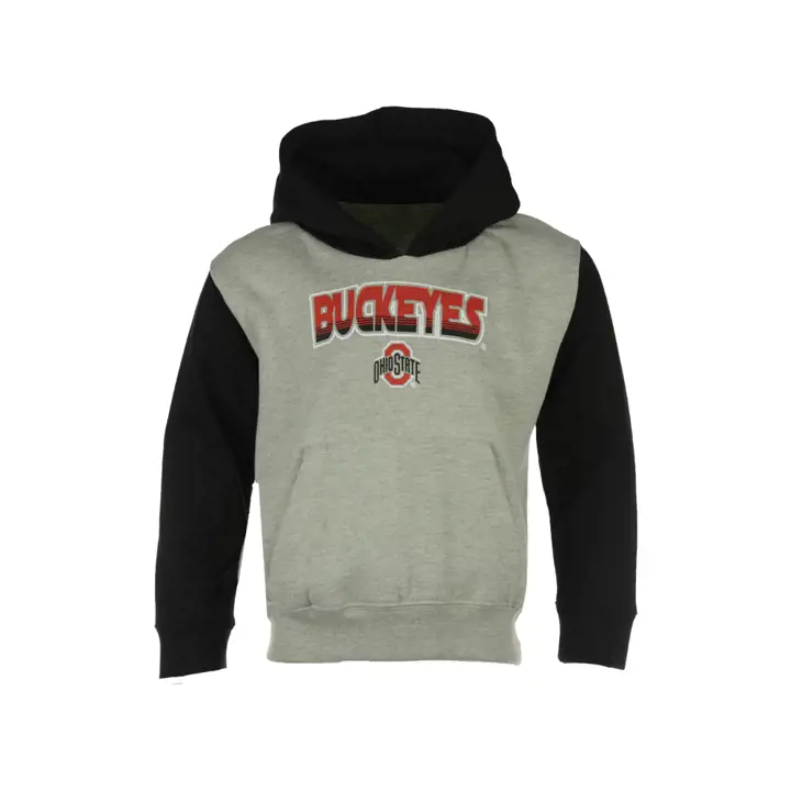 Ohio State NCAA SWEAT À CAPUCHE RAGLAN ENFANT 16 gris/noir