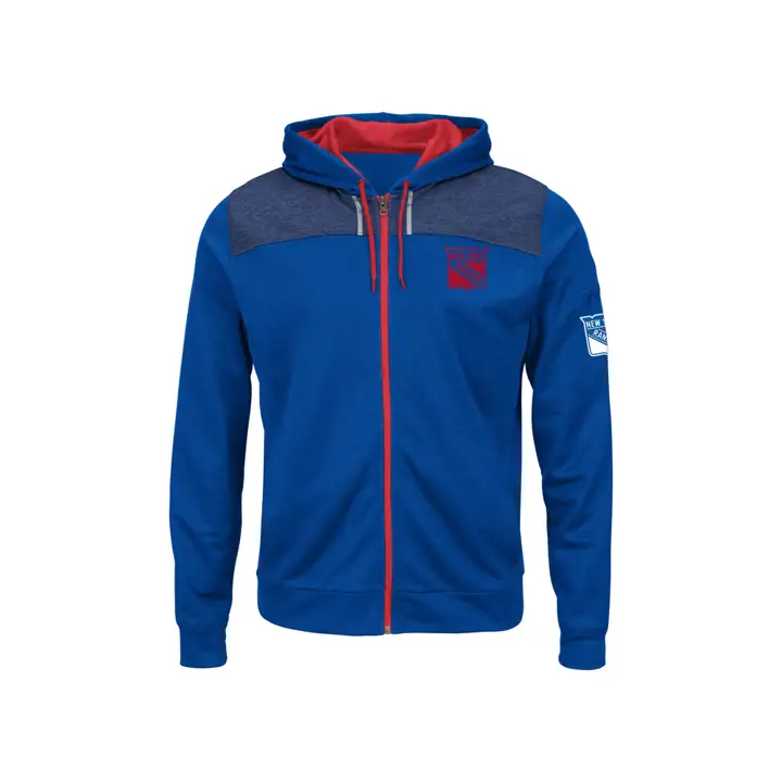 Veste entièrement zippée New York Rangers XP NHL Hashmarks 16 marine