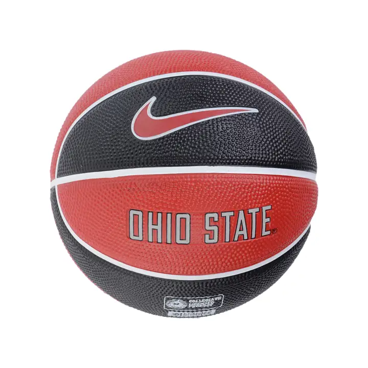 Mini-ballon de basket en caoutchouc Nike Ohio State Buckeyes - Génération II BLANC