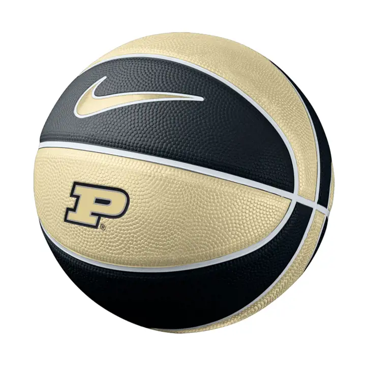 Purdue Nike Mini Ballon de Basketball en Caoutchouc - Génération II gris/noir