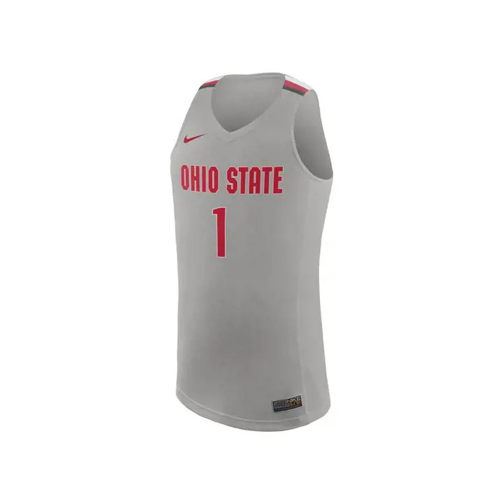 Maillot de basket-ball réplique NCAA Ohio State gris