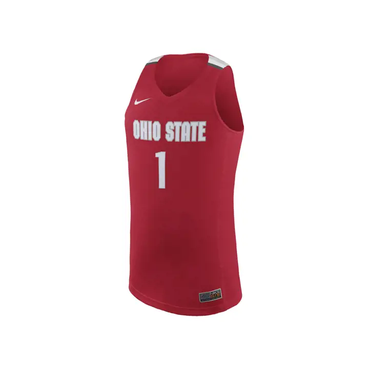 Maillot de basket de collection Ohio State NCAA rouge